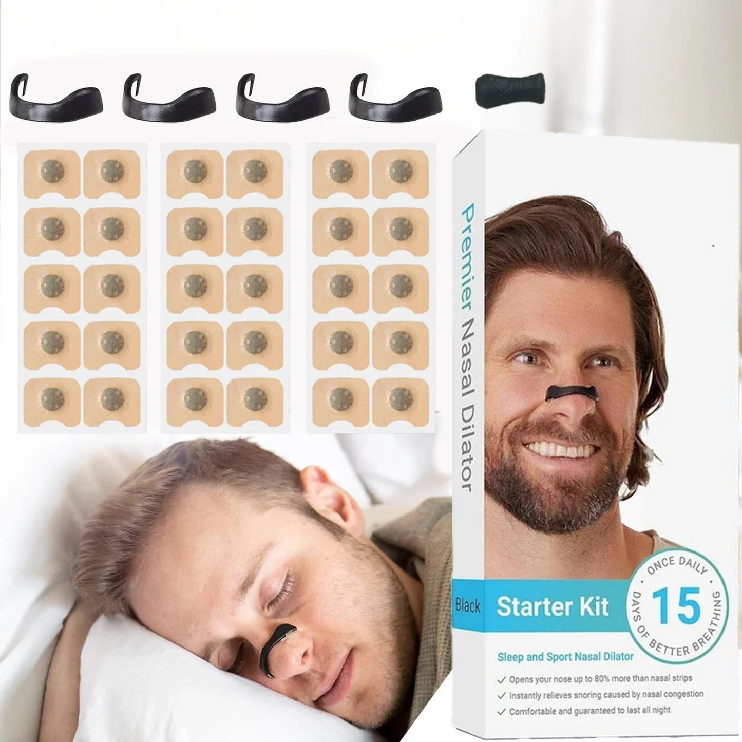 Kit Nasal Magnétique Anti-Ronflement – Améliorez Votre Respiration