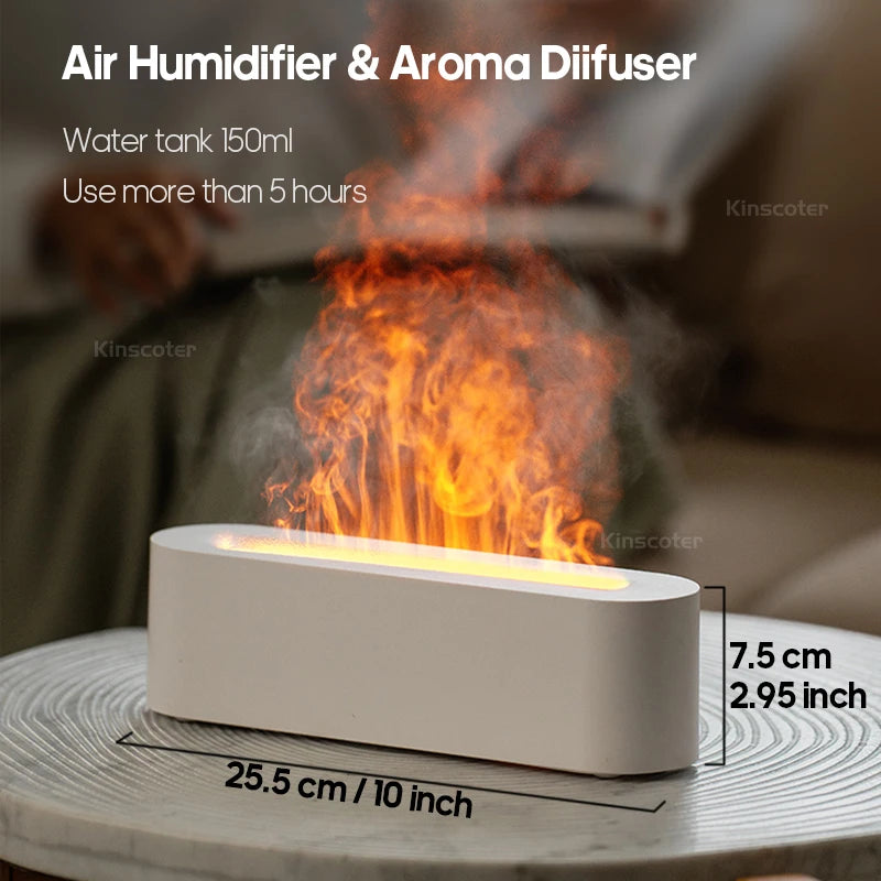 Diffuseur Huiles Essentielles KINSCOTER – 150ml Effet Flamme