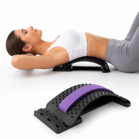 Support Lombaire Ergonomique Ajustable – Étirement & Confort du Dos