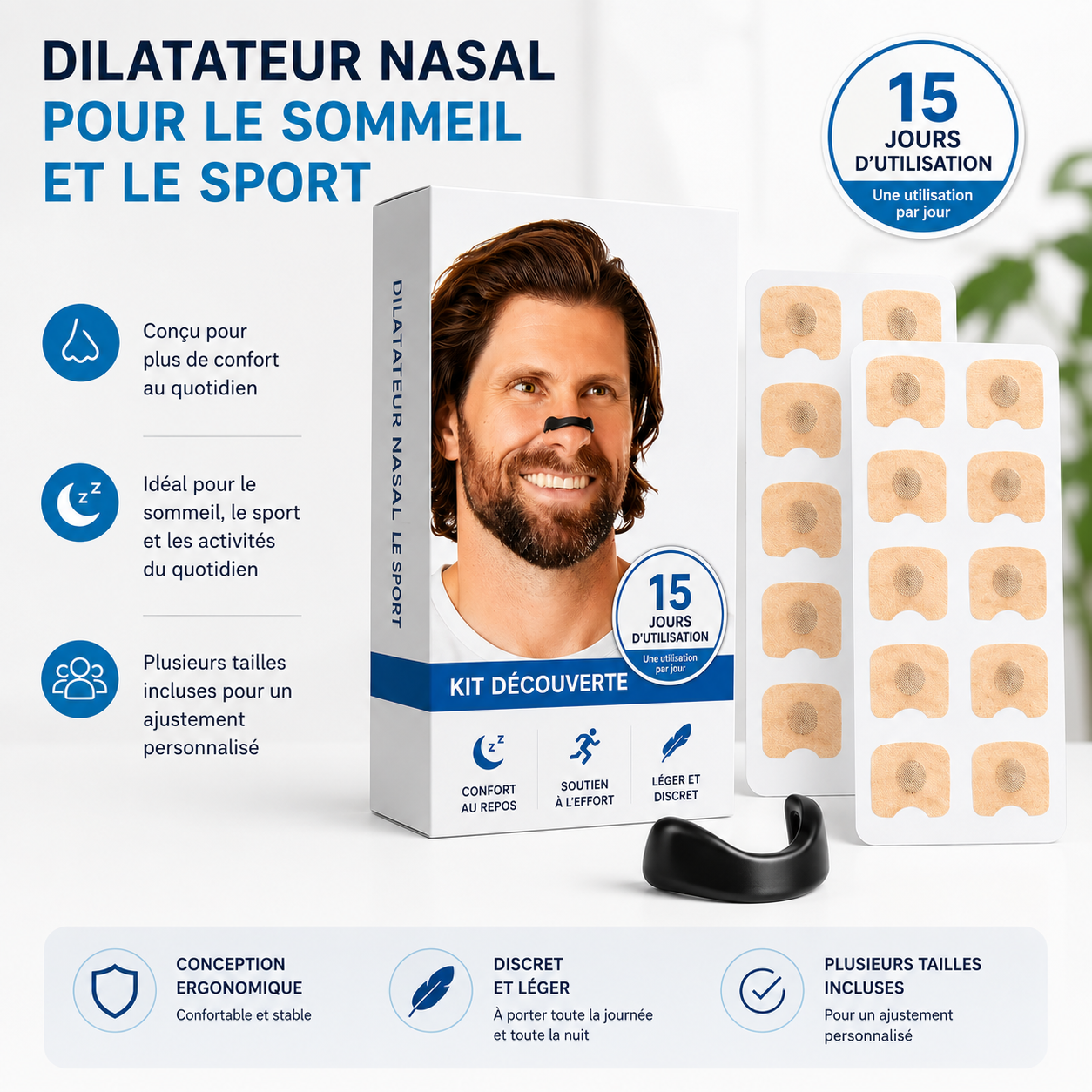 Kit Nasal Magnétique Réutilisable – Accessoire de Confort