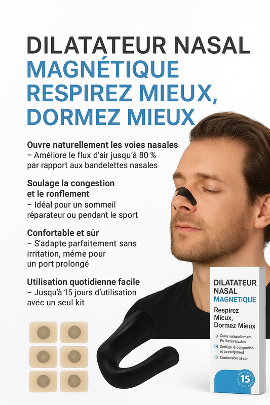 Kit Nasal Magnétique Anti-Ronflement – Améliorez Votre Respiration