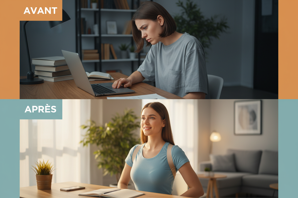 Correcteur de Posture Ergonomique – Dos Droit & Confort Optimal